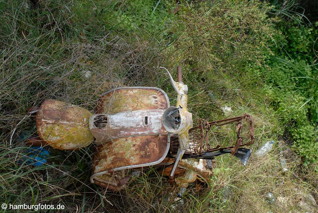 akustikbild_fond_AKB056 Fond Akustikbild Motorroller verrostet