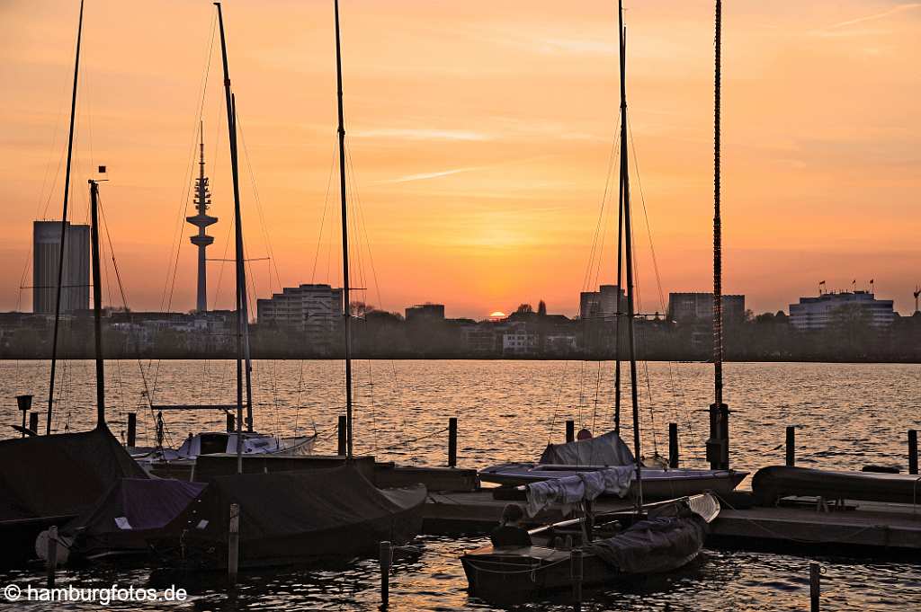 id512394 Alster Sonnenuntergang, Hamburg-Rotherbaum