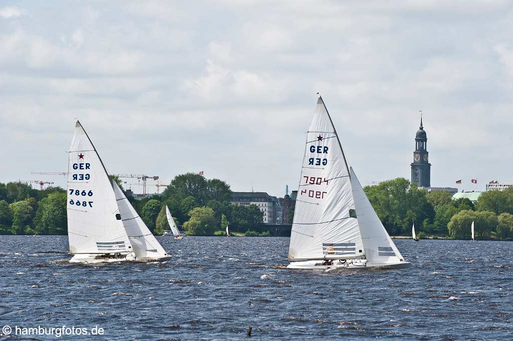 id519452 Bilder: Hambug, Segelboote auf der Alster