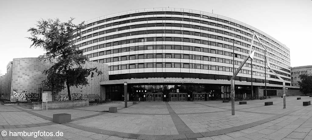 berlin_panorama_BP40 Berlin Panoramabild, Technische Universität, schwarzweiß