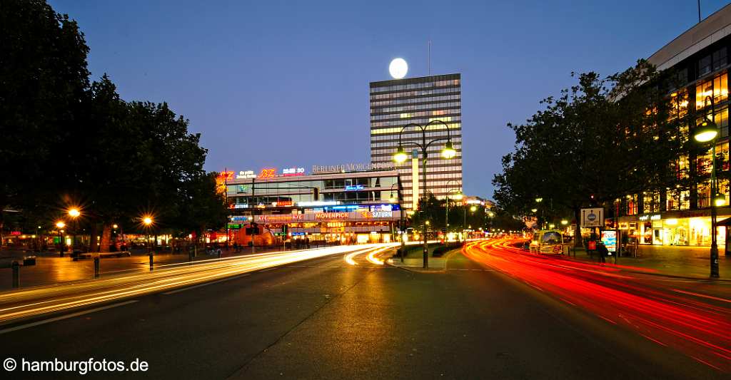 berlin_topbild_BT004 Berlin Panoramabild, Kurfürstendamm bei Nacht