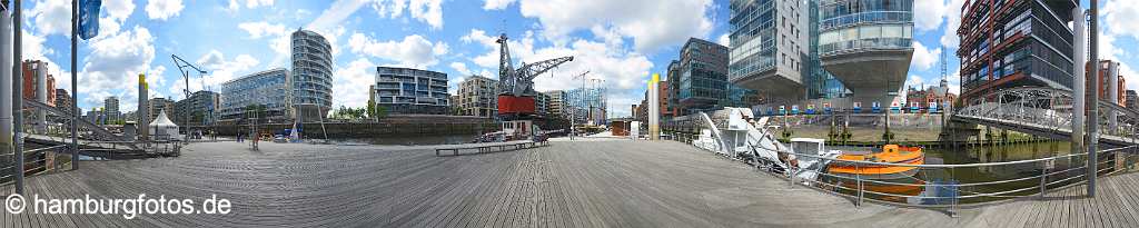 Hafencity150614_360 Panorama Hafencity Hamburg 2014, Sandtorhafen