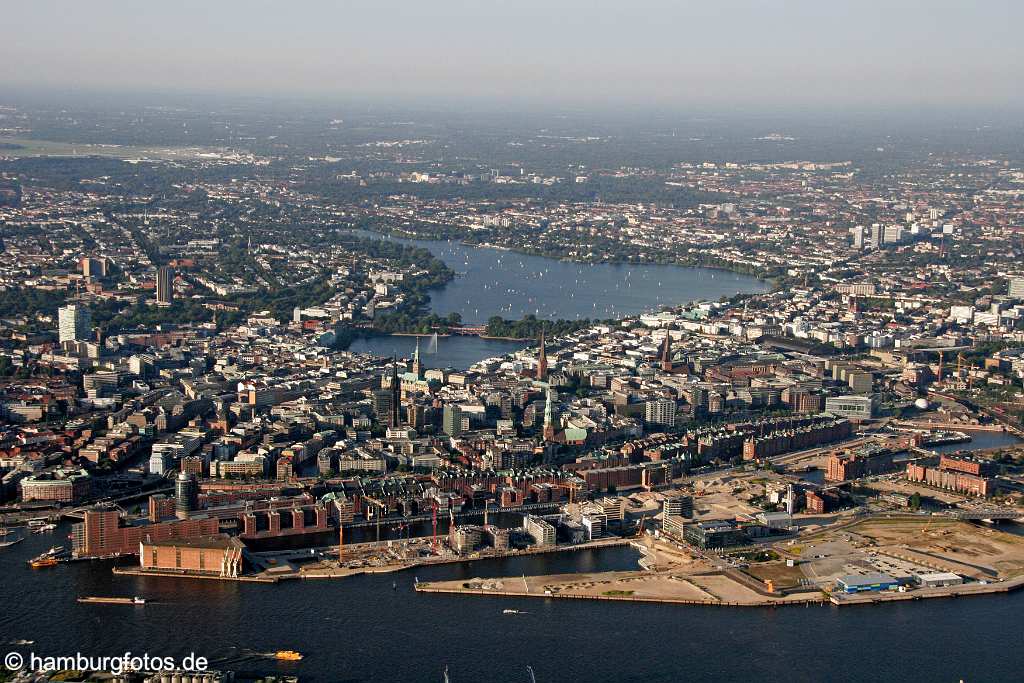 id010293 Luftbild Hafencity Hamburg 2006