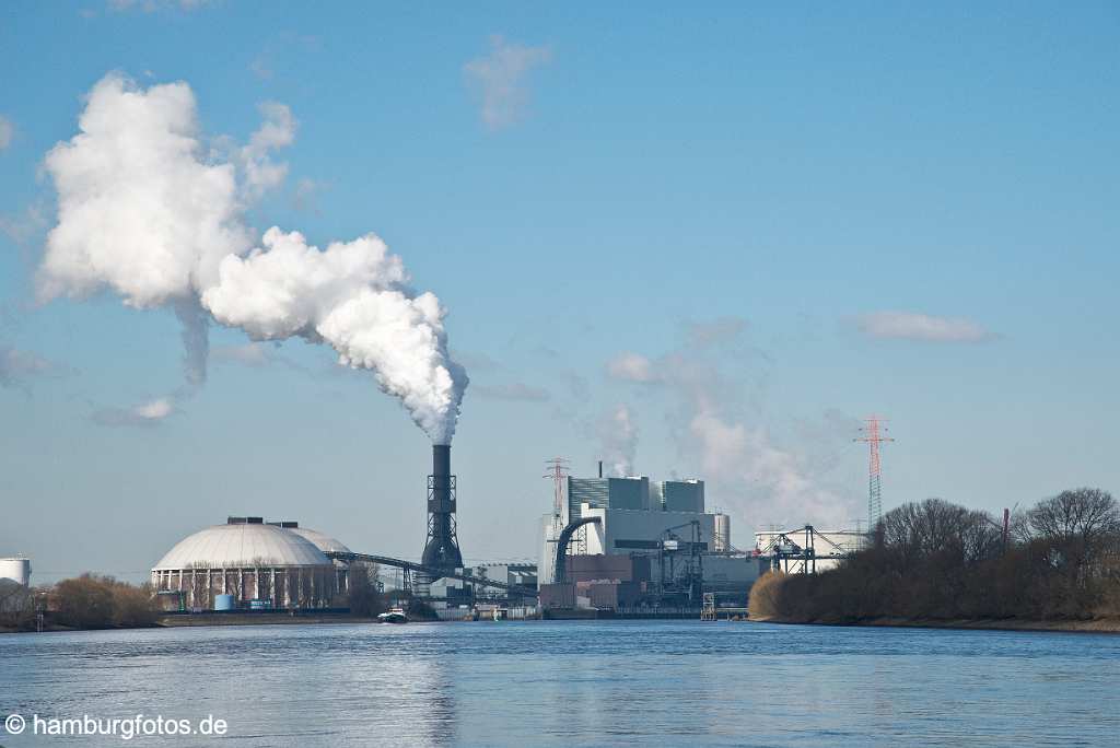 id522527 Kohlkraftwerk Moorburg an der Süderelbe