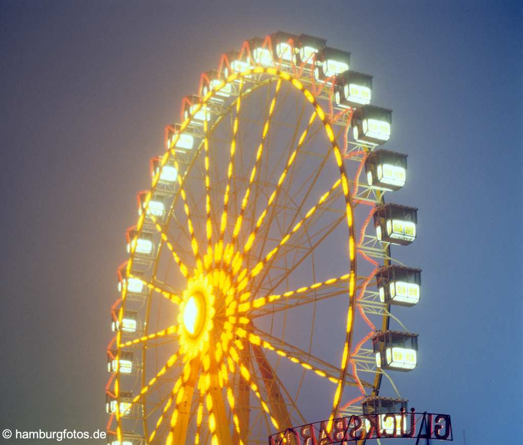 id104645 Hamburg | Hamburger DOM, Riesenrad, Heiligengeistfeld, Jahrmarkt, Volksfest, Rummelplatz