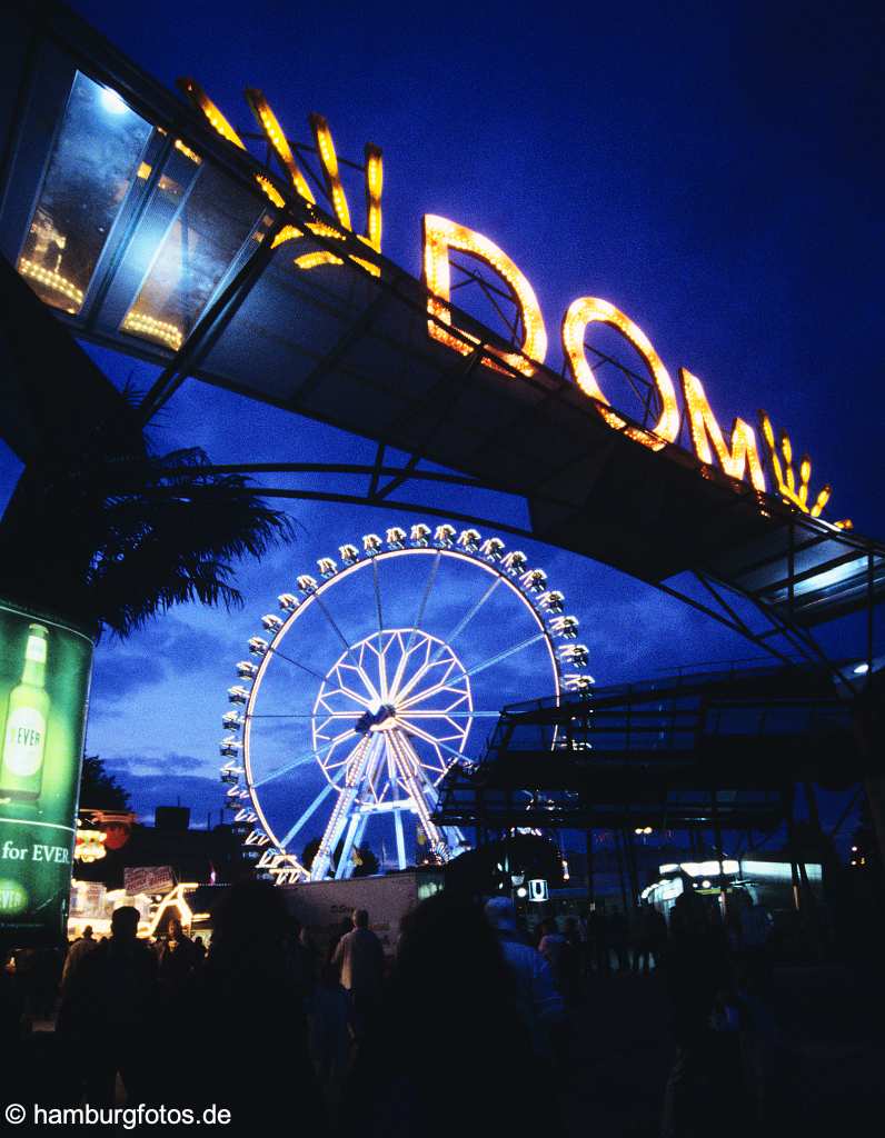 id104658 Hamburg | Hamburger DOM, Eingang, Riesenrad, Heiligengeistfeld, Jahrmarkt, Volksfest, Rummelplatz