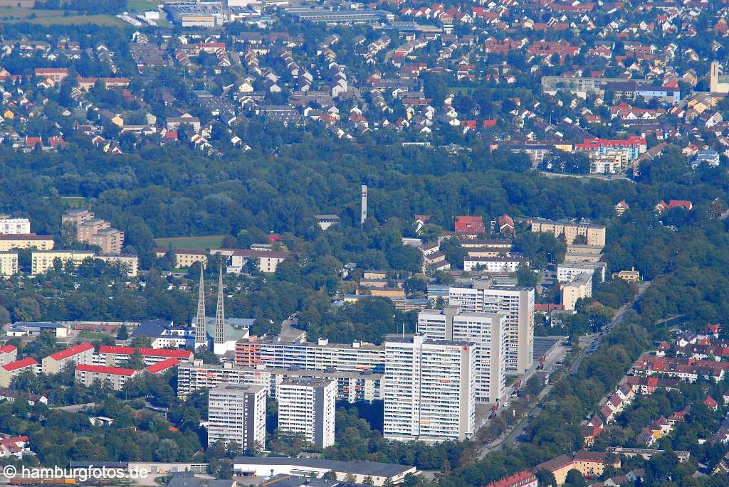 id107140 Augsburg aus der Vogelperspektive | Augsburg from a bird's eye view