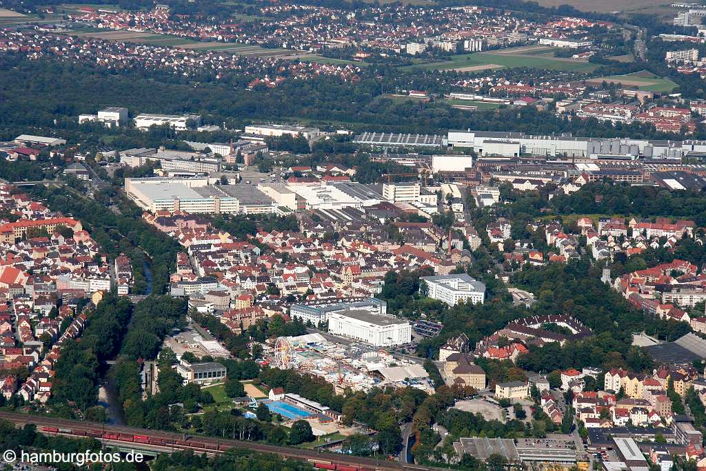 id108029 Augsburg aus der Vogelperspektive | Augsburg from a bird's eye view