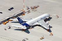 id106523 Luftbild, Luftbilder, aerial photography Hamburg | Airbusgelände mit einem Airbus A380