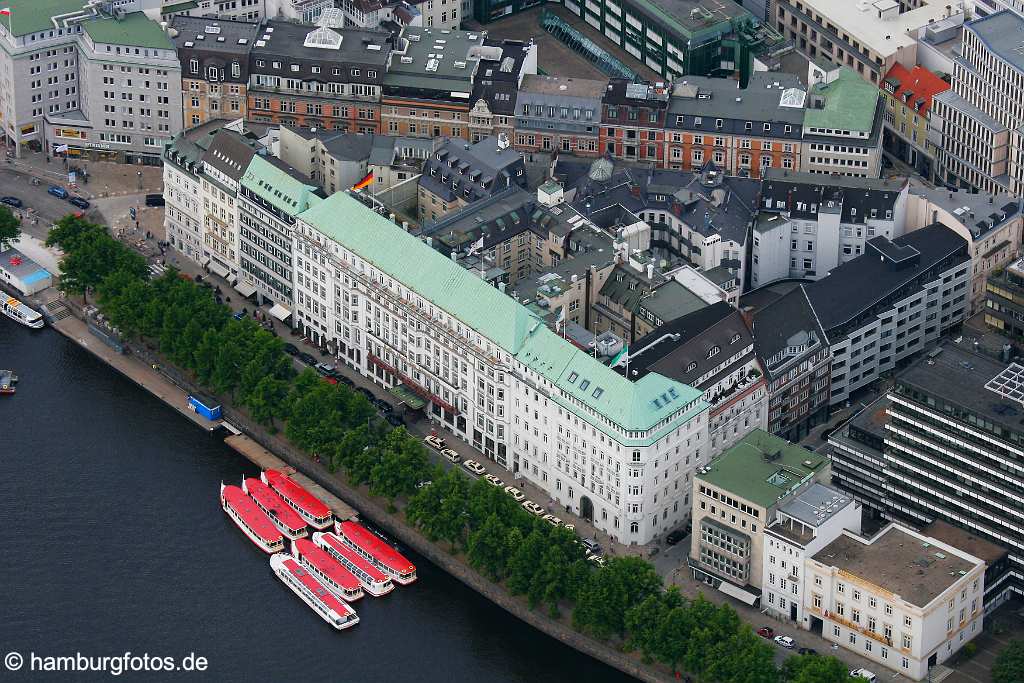 fsy_3062 Luftbild Hamburg | Hotel Vier Jahreszeiten, neuer Jungfernstieg