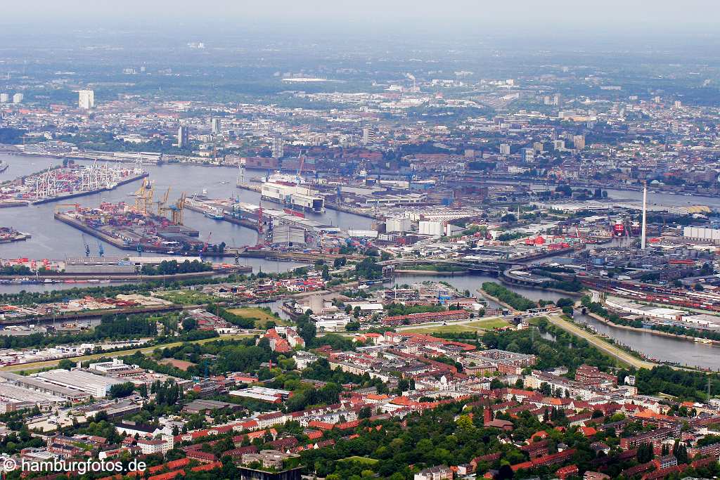 fsy_2995 Luftbild Hamburg | Hamburg aus Sicht Wilhelmsburg