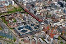 id106404 Luftbild, Luftbilder, aerial photography Hamburg | Hamburg-Hammerbrook, S-Bahn Station