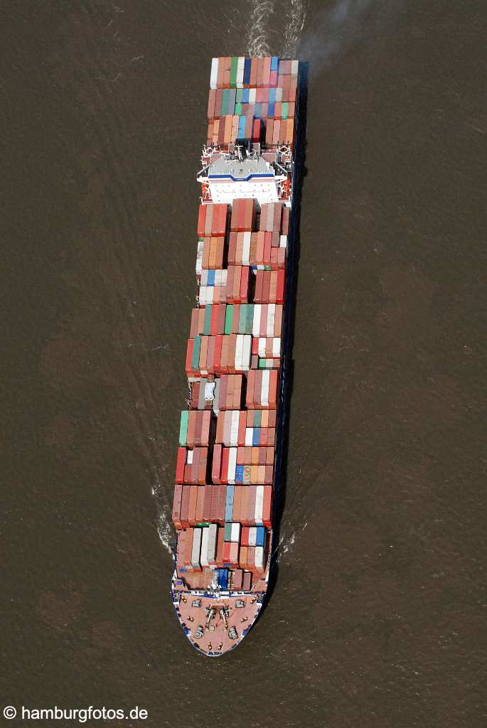 id111860 Containerschiff, Vessel aerial photography, aerial pictures, air photos, bird's eye view, Deutschland, Germany, Hambourg, Hamburg, Hamburger, Hamburgo, Luftaufnahmen, Luftbildaufnahmen, Luftbilder, Norddeutschland, senkrecht, Senkrechtaufnahmen, Vogelperspektive