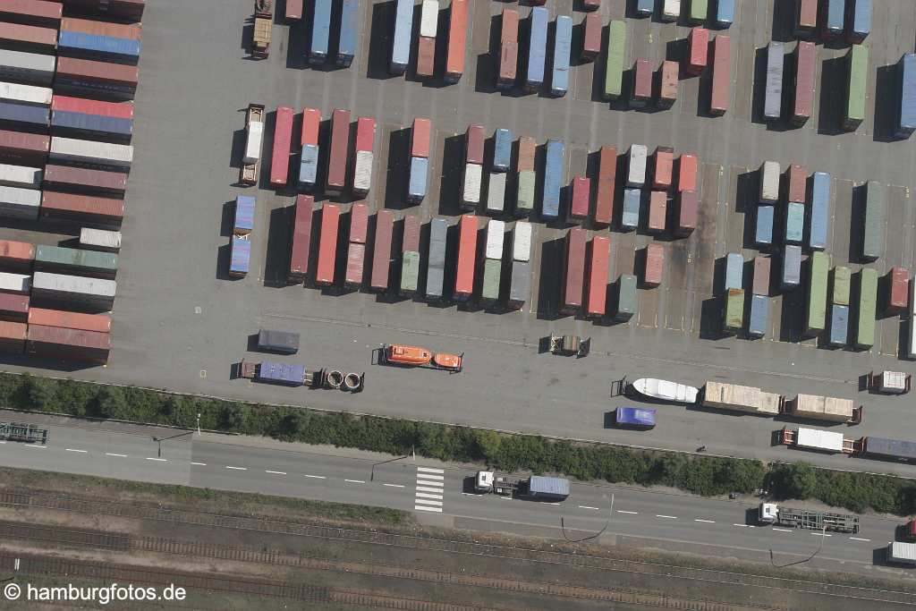 id112038 Container aerial photography, aerial pictures, air photos, bird's eye view, Deutschland, Germany, Hambourg, Hamburg, Hamburger, Hamburgo, Luftaufnahmen, Luftbildaufnahmen, Luftbilder, Norddeutschland, senkrecht, Senkrechtaufnahmen, Vogelperspektive