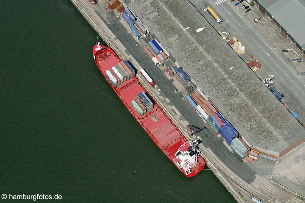 id112043 Containerschiff aerial photography, aerial pictures, air photos, bird's eye view, Deutschland, Germany, Hambourg, Hamburg, Hamburger, Hamburgo, Luftaufnahmen, Luftbildaufnahmen, Luftbilder, Norddeutschland, senkrecht, Senkrechtaufnahmen, Vogelperspektive