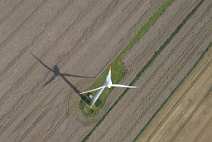 id111887 Windkraftanlage, Felder, Schlagschatten aerial photography, aerial pictures, air photos, bird's eye view, Deutschland, Germany, Hambourg, Hamburg, Hamburger,...