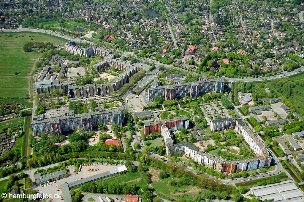 id106500 Luftbild, Luftbilder, aerial photography Hamburg | Hamburg-Kirchdorf, Hochhaussiedlung