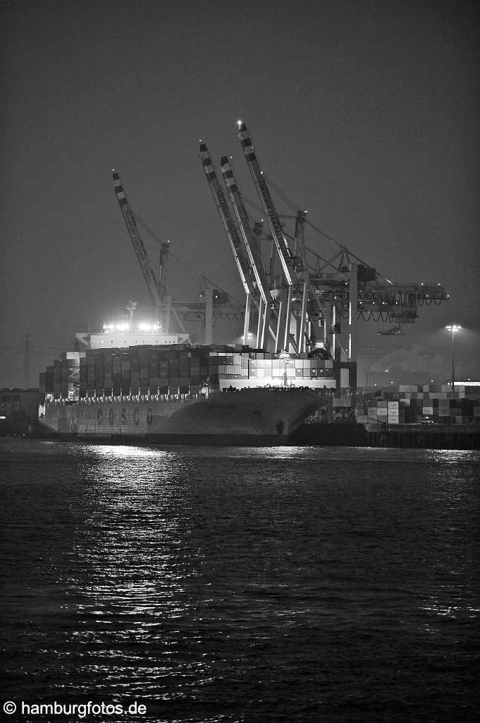 hamburg_schwarzweiss_064 Hamburger Hafen, Containerterminal