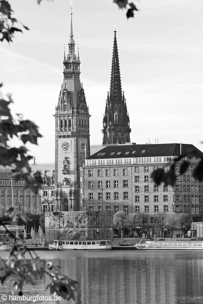 hamburg_schwarzweiss_087 Hamburg | Hamburger Rathaus im Herbst