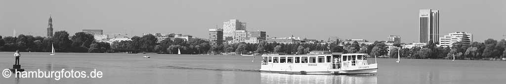 hamburg_schwarzweiss_132 Panoramabild Alster/Innenstadt, Hamburg Bilder in schwarzweiss, schwarz-weiss