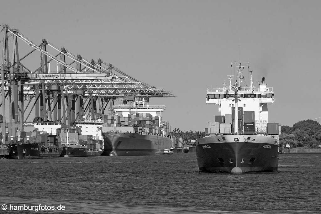 hamburg_schwarzweiss_167 Hamburg | Waltershofer Hafen, Eurogate