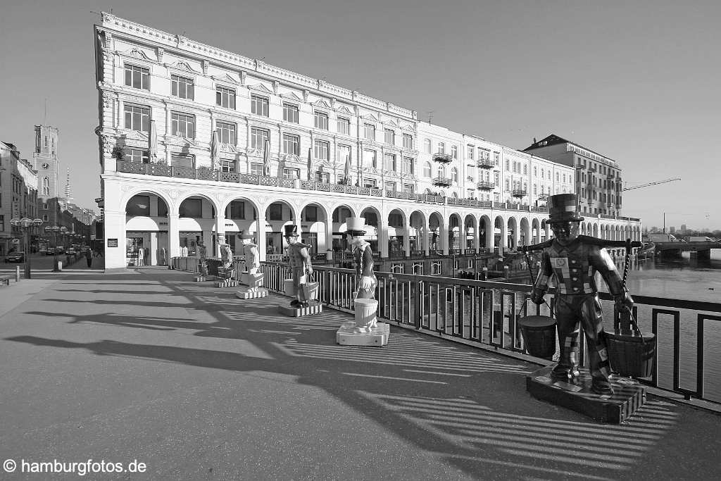 hamburg_schwarzweiss_171 Hamburg | Hamburger Alsterarkaden