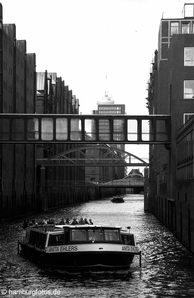 hamburg_schwarzweiss_180 Hamburg | Hamburg Altstadt (PLZ 20457) | Speicherstadt | historische Speicher, Läger, Fleete