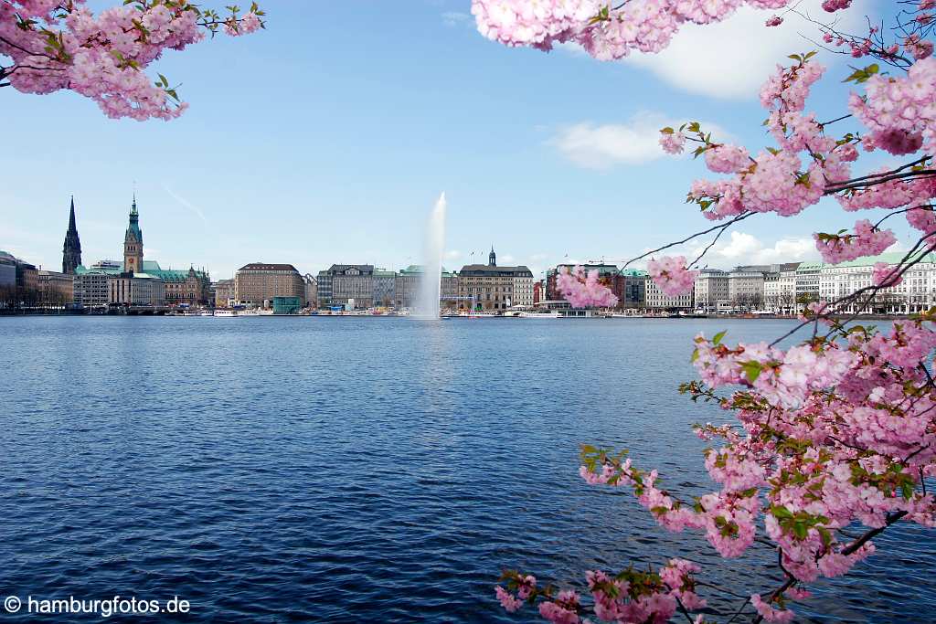 id111145 Hansestadt Hamburg |, Alster, Binnenalster, City, Innenstadt, Jungfernstieg, Skyline, Stadt