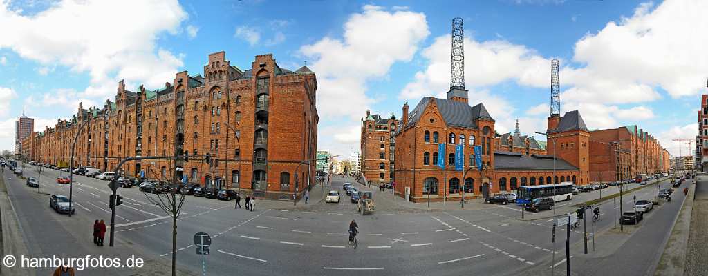 id114768 Panoramabild Hamburg - Hafencity am Sandtorkai