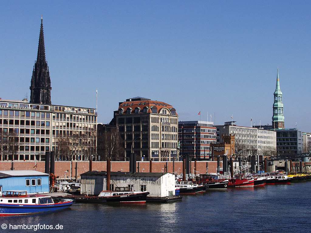 skyline053 Skyline von Hamburg: Blick auf die Altstadt.