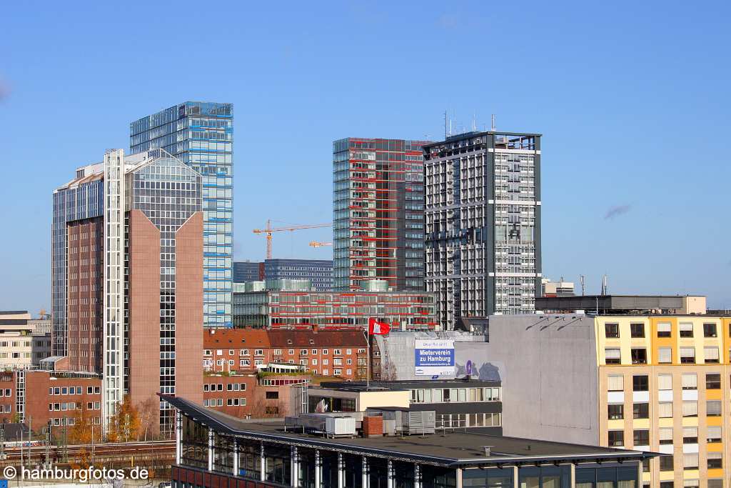 id101390 Hammerbrook, Berliner-Tor-Center, Berliner Tor, Hamburg, Hamburger Hafen, Hafencity, architektur, architecture , beton, glas, stahl, buerohaus, block of offices, medienzentrum, mediencentrum