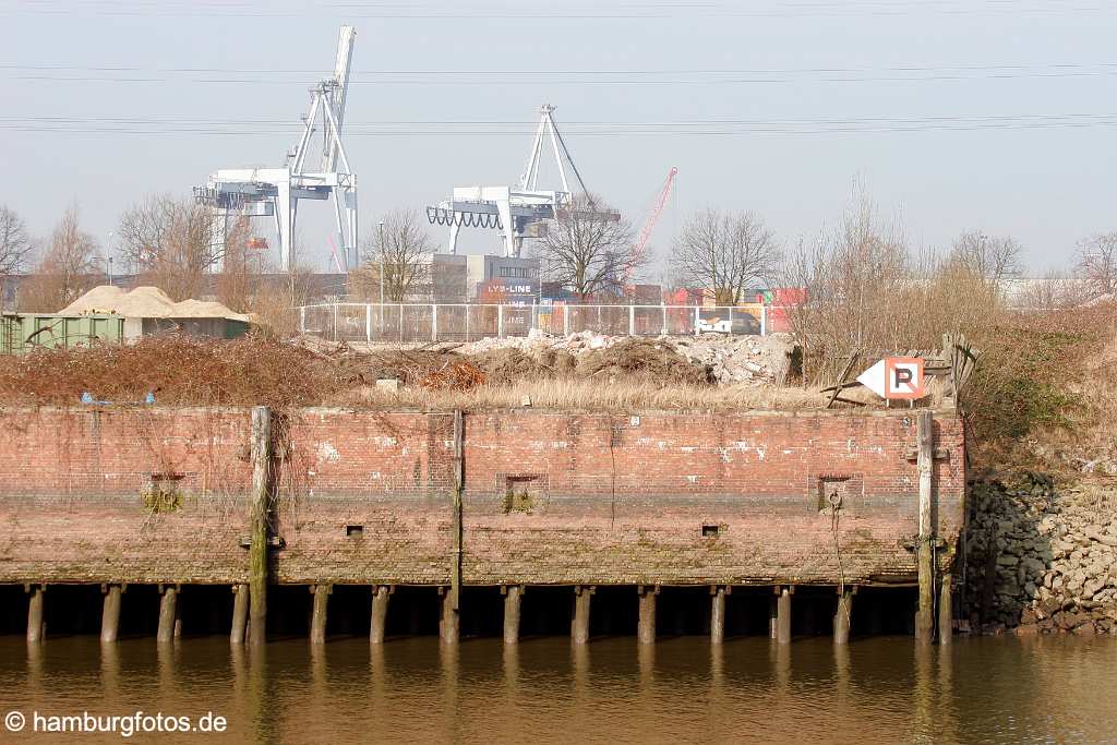 fsy_2789 HAMBURG - DIE WACHSENDE STADT | Wilhelmsburg - Elbinsel, Gartenstad | Sprung über die Elbe | Der Reiherstieg aus südlicher Sicht | Reiherstieg, Hafen