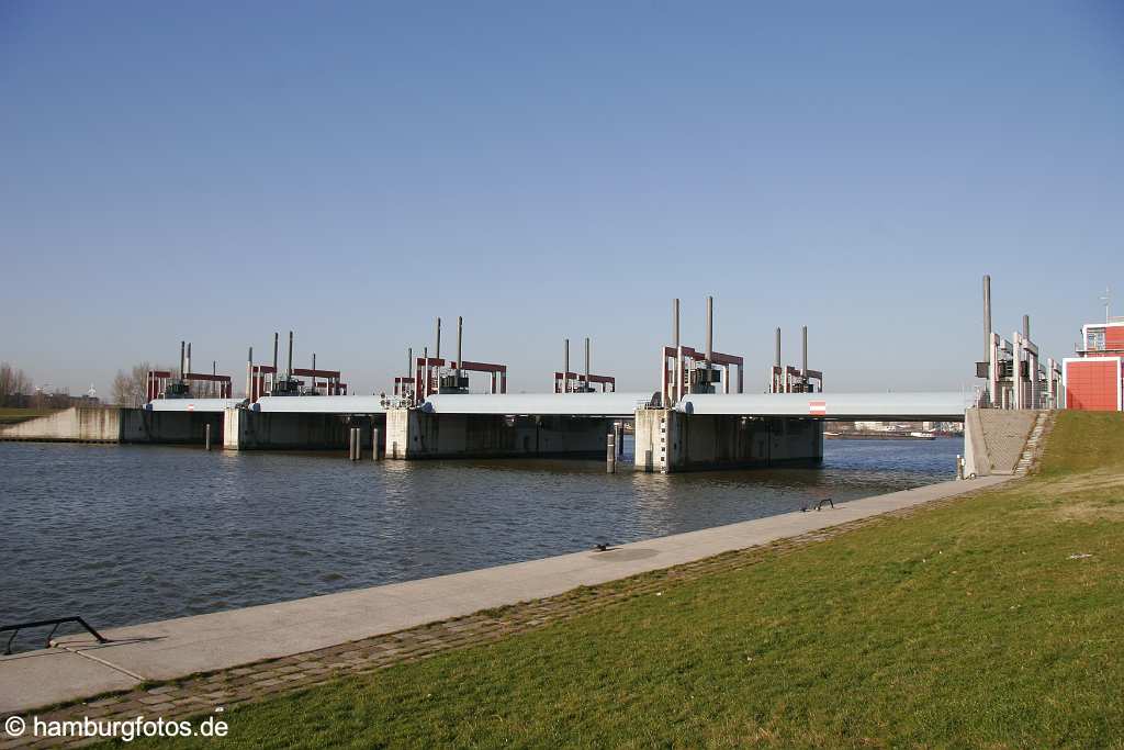 id106033 Hamburg | Rothenburgsort, Sperrwerk Billwerder Bucht