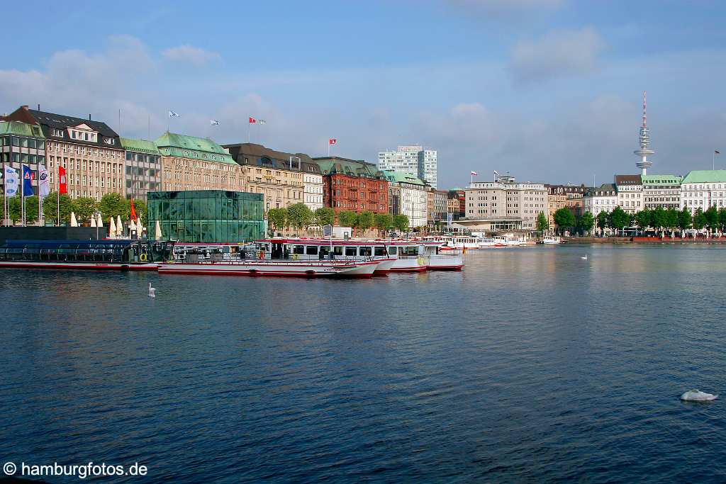 id106704 Hamburg-Neustadt | Skyline Hamburg, Binnenalster, Jungfernstieg, Hamburger Fernsehturm