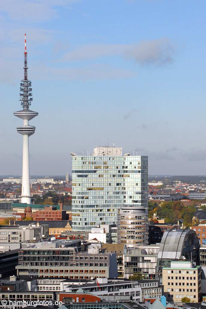 id109455 Hamburg aus der Vogelperspektive, Neustadt, Unilever, Fernsehturm