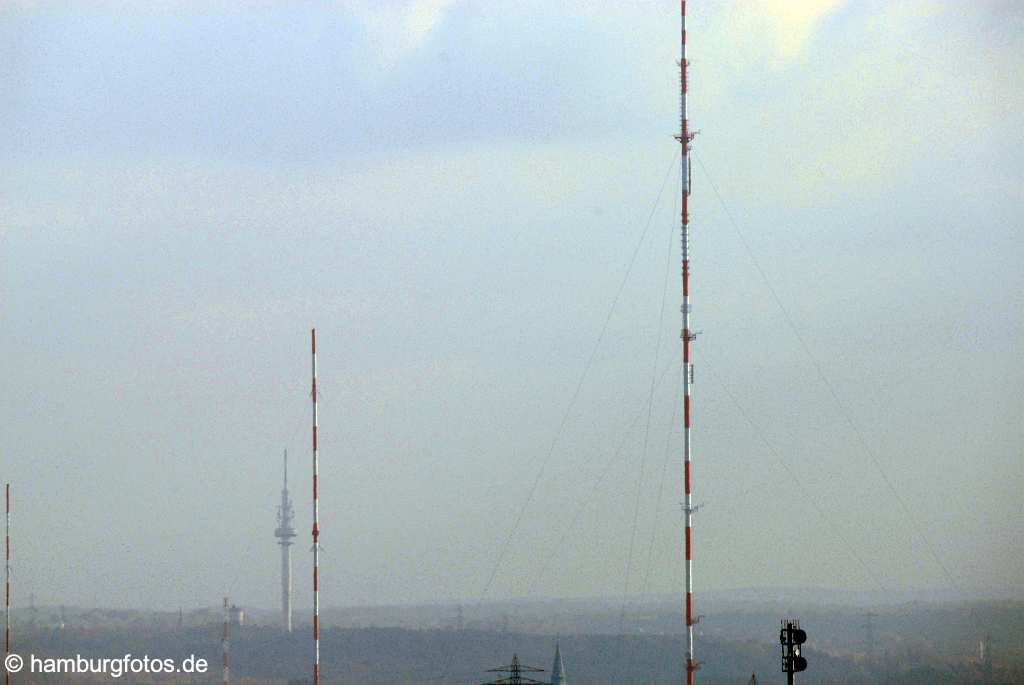 id109476 Hamburg aus der Vogelperspektive, Sendemasten