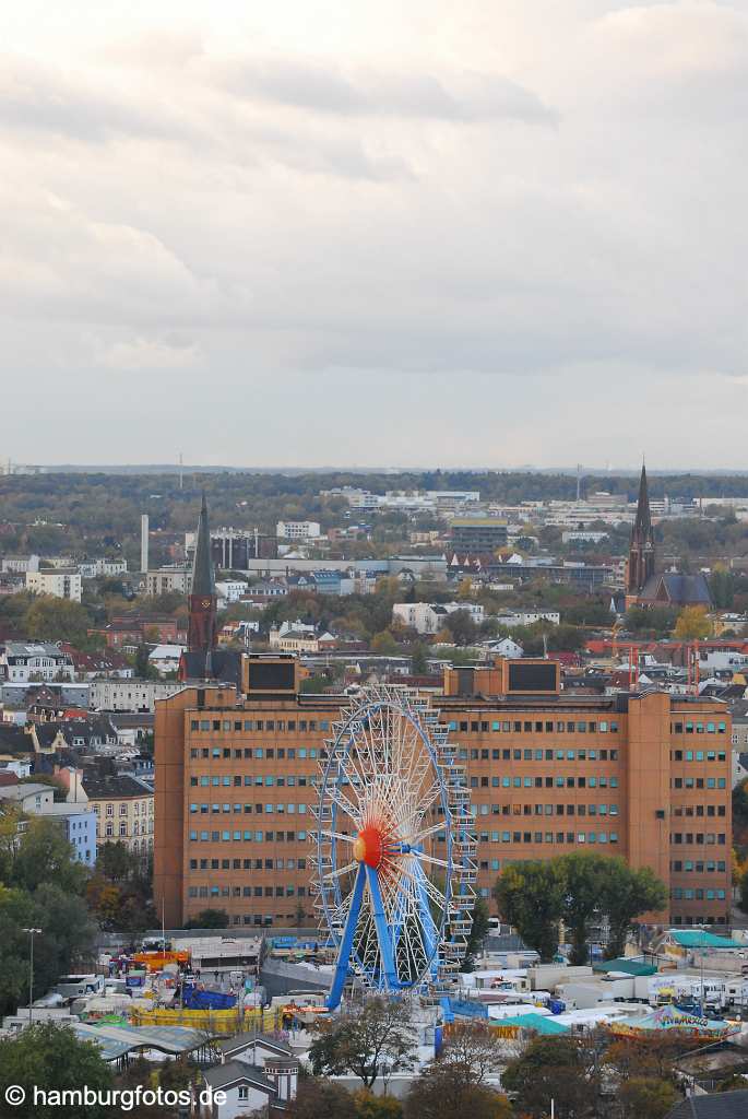 id109509 Hamburg aus der Vogelperspektive, St. Pauli, Altona, vorne DOM