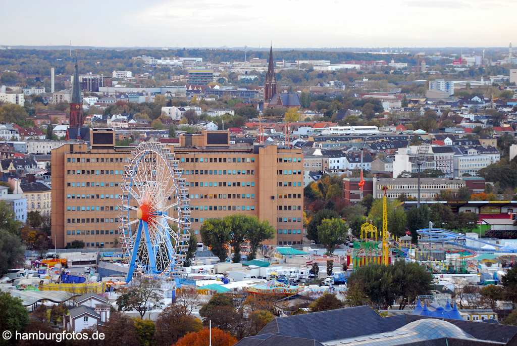 id109550 Hamburg aus der Vogelperspektive, St. Pauli, Hamburger DOM