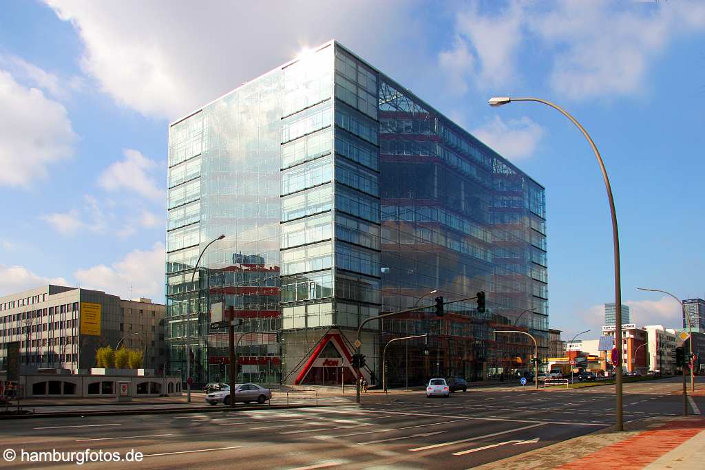 id102651 Buerohochhaus Doppel-XX am Heidenkampsweg, Hamburg, Hammerbrook, Architekten: BRT / 1997-1999, Architektur, Glasbau, Glasbauten, Medienstadt, Medienzentrum, Mediencenter