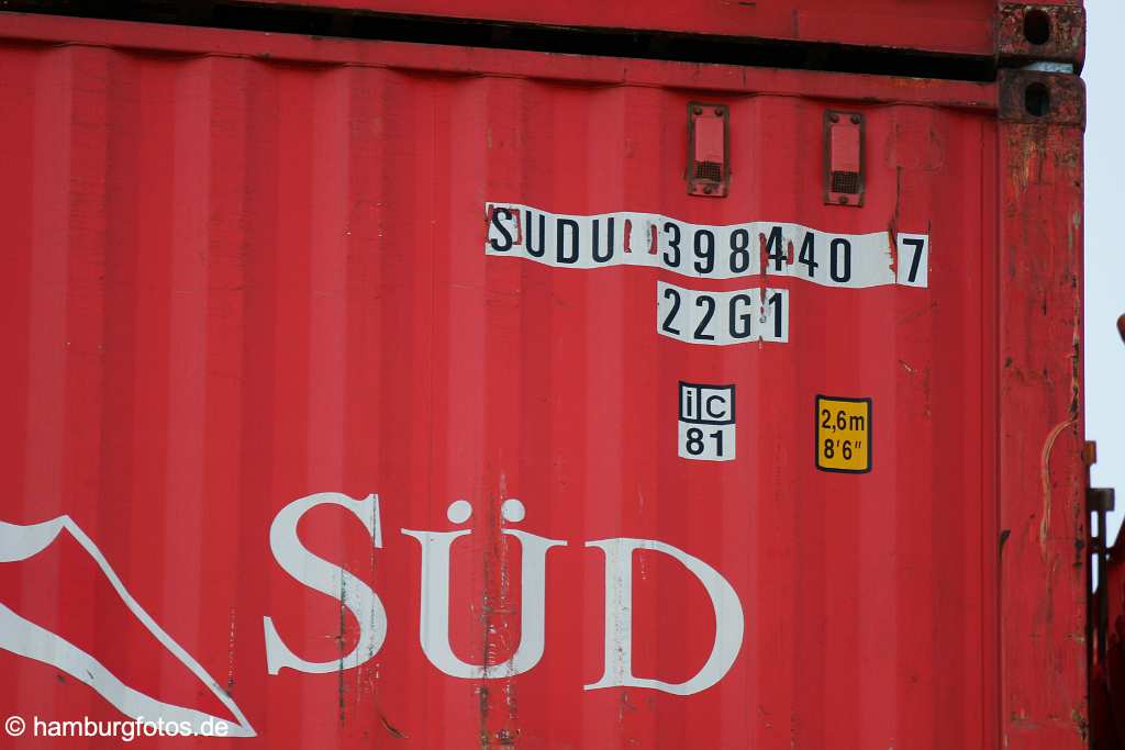 id106947 Hamburg | Container Hamburg Süd, Containernummern