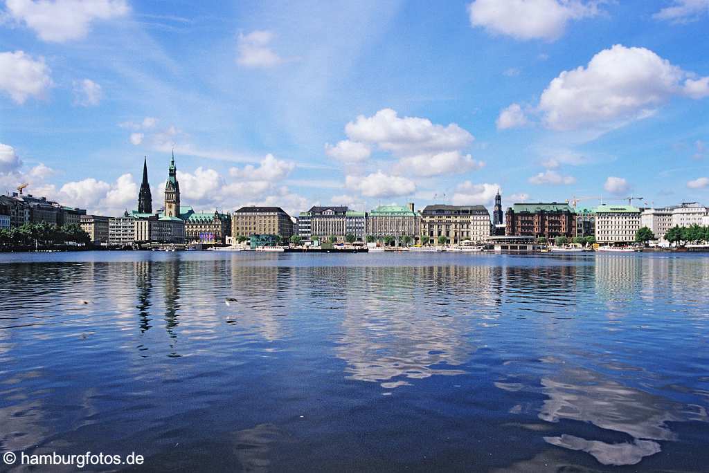 id106763 Hamburg | Binnenalster, Jungfernstieg Skyline 2006